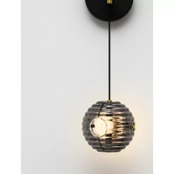 LUCES SECO LE44234 elegancki kinkiet LED 3000K nowoczesny czarno-złoty