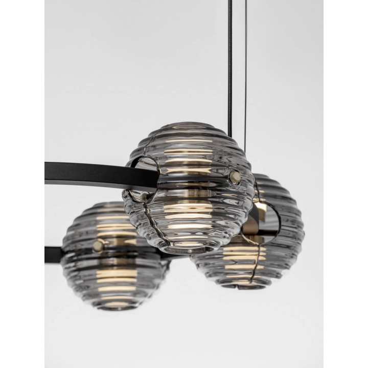 LUCES SECO LE44235/6 LED hanging lamp 3000K black and gold, 2 sizes