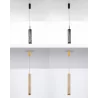 LUCES MONTERO LE44588/9/90/1 LED tube hanging lamp black, gold