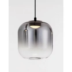 LUCES ANUCO LE44610/1 lampa wisząca LED, 2 rozmiary, czarno-szara