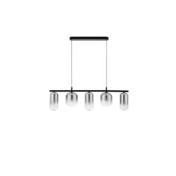 LUCES ANUCO LE44612 LED hanging lamp 3000K, black and gray, metal/glass