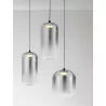 LUCES ANUCO LE44614/5 lampa wisząca LED, 2 rozmiary, metal/szkło