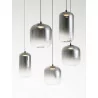 LUCES ANUCO LE44614/5 lampa wisząca LED, 2 rozmiary, metal/szkło