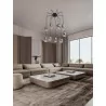 LUCES ANUCO LE44614/5 lampa wisząca LED, 2 rozmiary, metal/szkło