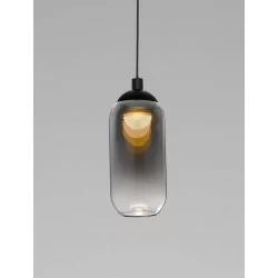 LUCES TOAY LE44237/8 LED hanging lamp black and gray steel/glass