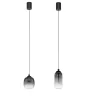LUCES TOAY LE44237/8 LED hanging lamp black and gray steel/glass