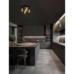 LUCES TOAY LE44241/2 LED ceiling lamp black and gray 2 sizes