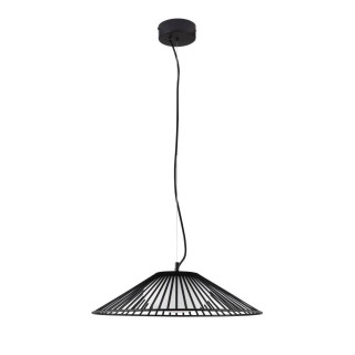 LUCES PENA LE44248/9 lampa wisząca LED czarna, metal/szkło, nowoczesna