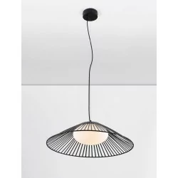 LUCES PENA LE44248/9 LED hanging lamp black, metal/glass, modern