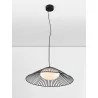 LUCES PENA LE44248/9 LED hanging lamp black, metal/glass, modern