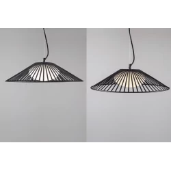 LUCES PENA LE44248/9 LED hanging lamp black, metal/glass, modern