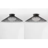 LUCES PENA LE44250 lampa sufitowa LED czarna, metal/szkło, nowoczesna