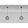 LUCES RITA LE44251/2/3 lampa wisząca LED czarna 3 rozmiary metal/akryl