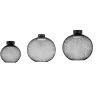 LUCES RITA LE44254/5/6 lampa sufitowa LED czarna 3 rozmiary metal/akryl