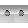 LUCES RITA LE44254/5/6 lampa sufitowa LED czarna 3 rozmiary metal/akryl