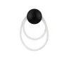 LUCES CURA LE44257 kinkiet LED 3000K czarny, stal/silikon nowoczesny