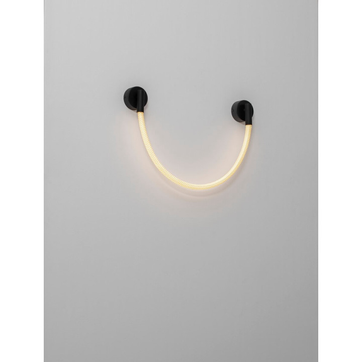 LUCES CURA LE44258 LED wall lamp black, steel/silicone, modern design