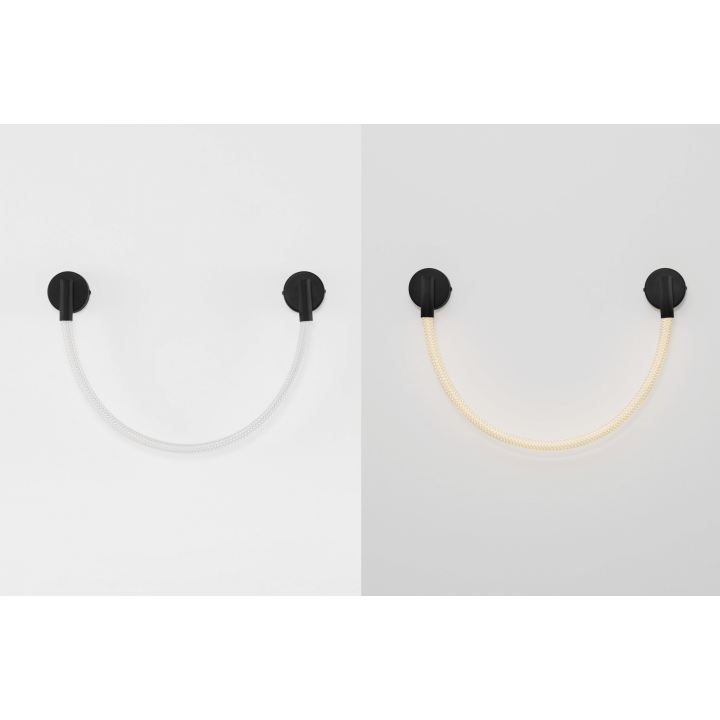 LUCES CURA LE44258 LED wall lamp black, steel/silicone, modern design