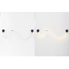 LUCES CURA LE44259 czarny kinkiet LED 14W, stal/silikon, nowoczesny