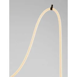 LUCES CURA LE44260 czarna lampa wisząca LED 33W nowoczesna stal/silikon