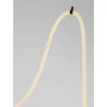 LUCES CURA LE44260 czarna lampa wisząca LED 33W nowoczesna stal/silikon