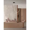 LUCES CURA LE44260 black LED hanging lamp 33W modern steel/silicone
