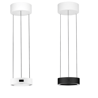 LUCES ALMAY LE44605/6 czarna, biała lampa wisząca LED 24W, 1712lm