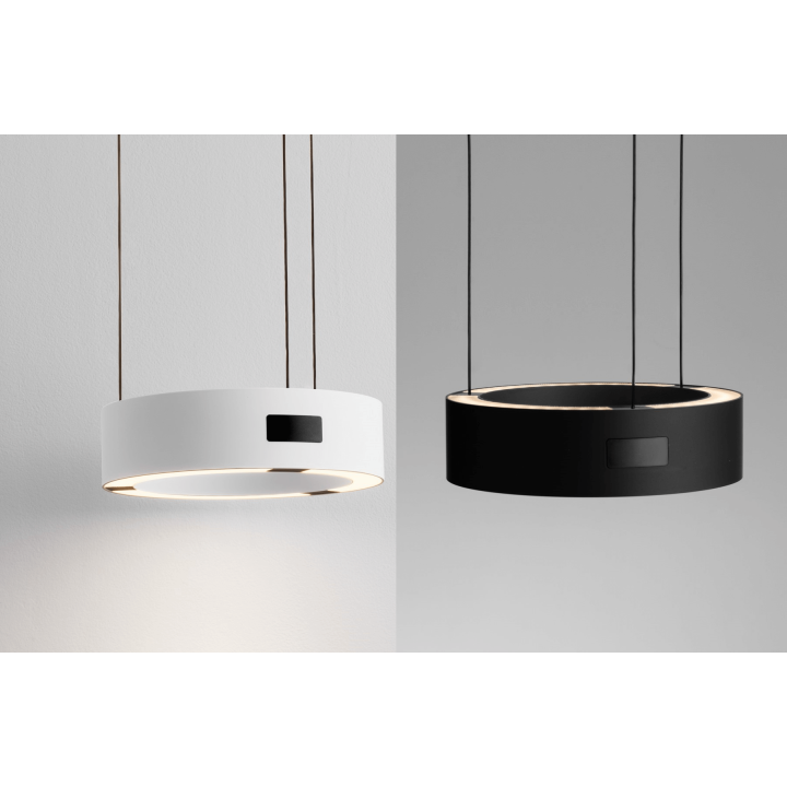 LUCES ALMAY LE44605/6 czarna, biała lampa wisząca LED 24W, 1712lm