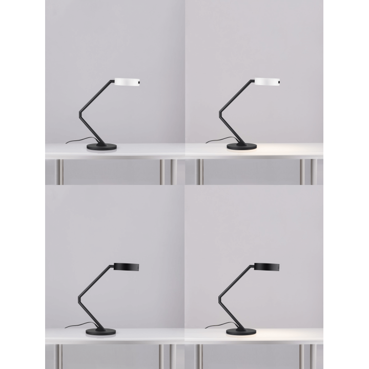 LUCES ALMAY LE44607/8 regulowana lampa stołowa LED 3000K biała, czarna
