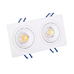 OXYLED MODI DUE kwadratowa oprawa podtynkowa LED 2x8W 3000K, 4000K