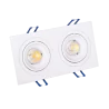 OXYLED MODI DUE square recessed LED fixture 2x8W 3000K, 4000K