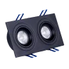 OXYLED MODI DUE square recessed LED fixture 2x8W 3000K, 4000K