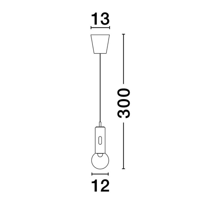 LUCES BARBARA LE44549/50 lampa wisząca LED 11W, 763lm, biała, czarna
