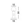 LUCES BARBARA LE44551/2 LED desk lamp 11W, 797lm, white, black