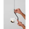 LUCES PARINAS LE44501/2 lampa wisząca LED 9W, 717lm biała, czarna