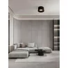 LUCES BAJO LE44264/5 lampa sufitowa okrągła czarna LED 3000K 2 rozmiary