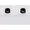 LUCES BAJO LE44264/5 lampa sufitowa okrągła czarna LED 3000K 2 rozmiary