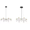 LUCES CAMINOS LE44543/4 hanging lamp black and gold, metal/glass, G9