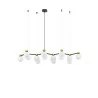 LUCES CAMINOS LE44545 elegant hanging lamp black and gold 14 x G9