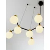 LUCES CAMINOS LE44545 elegant hanging lamp black and gold 14 x G9
