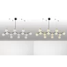 LUCES CAMINOS LE44545 elegant hanging lamp black and gold 14 x G9