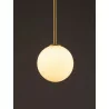LUCES CHAO LE44267 hanging lamp, black and gold, metal/glass, G9, IP20