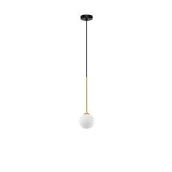 LUCES CHAO LE44267 hanging lamp, black and gold, metal/glass, G9, IP20