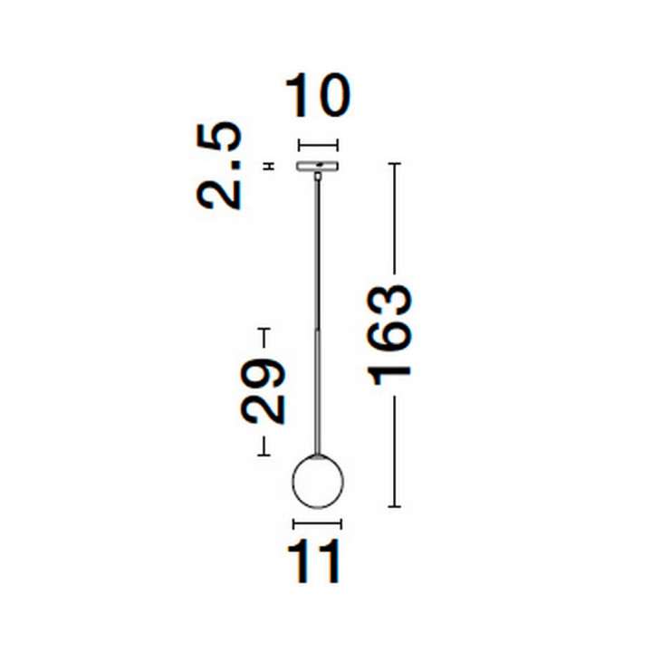 LUCES CHAO LE44267 lampa wisząca, czarno-złota, metal/szkło, G9, IP20