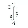 LUCES CHAO LE44267 lampa wisząca, czarno-złota, metal/szkło, G9, IP20