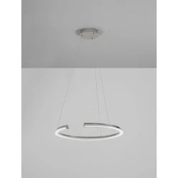 LUCES ORINOCO LE44530 hanging lamp silver, LED 48W, 3000K modern