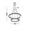 LUCES ORINOCO LE44531 modern LED hanging lamp 70W, 3000K, silver