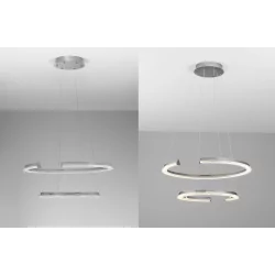 LUCES ORINOCO LE44531 modern LED hanging lamp 70W, 3000K, silver