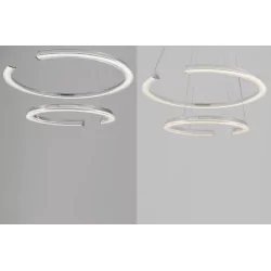 LUCES ORINOCO LE44531 modern LED hanging lamp 70W, 3000K, silver