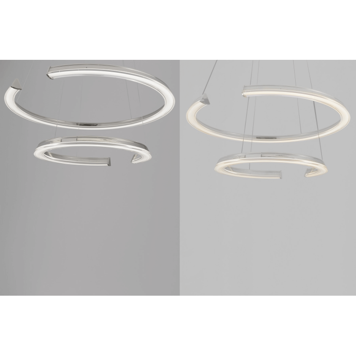 LUCES ORINOCO LE44531 nowoczesna lampa wisząca LED 70W, 3000K, srebrna